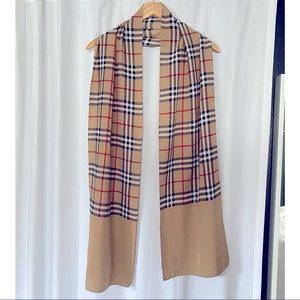 Vintage Burberry Pure Silk Scarf
